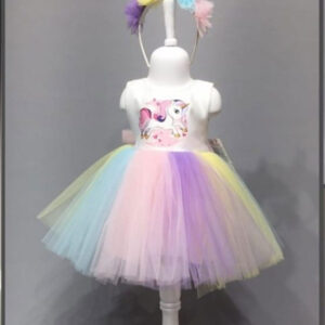 Rochita eleganta pentru fetita cu bentita MyUnicorn
