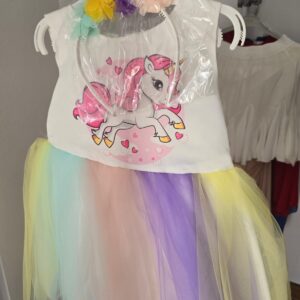 Rochita eleganta pentru fetita cu bentita MyUnicorn