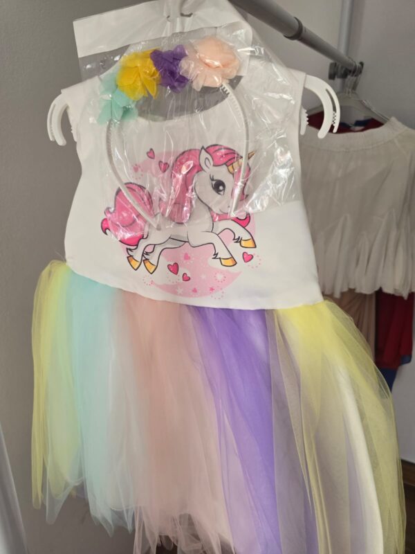 Rochita eleganta pentru fetita cu bentita MyUnicorn