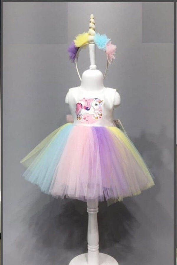 Rochita eleganta pentru fetita cu bentita MyUnicorn