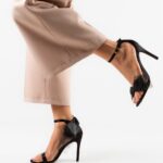 Sandale dama elegante cu toc subtire Roxom negru