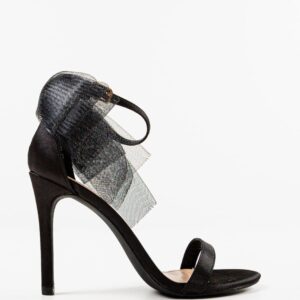 Sandale dama elegante cu toc subtire Roxom negru
