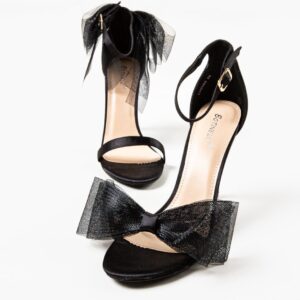 Sandale dama elegante cu toc subtire Roxom negru