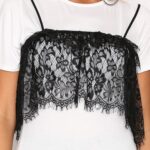 Tricou casual dantela Mimy
