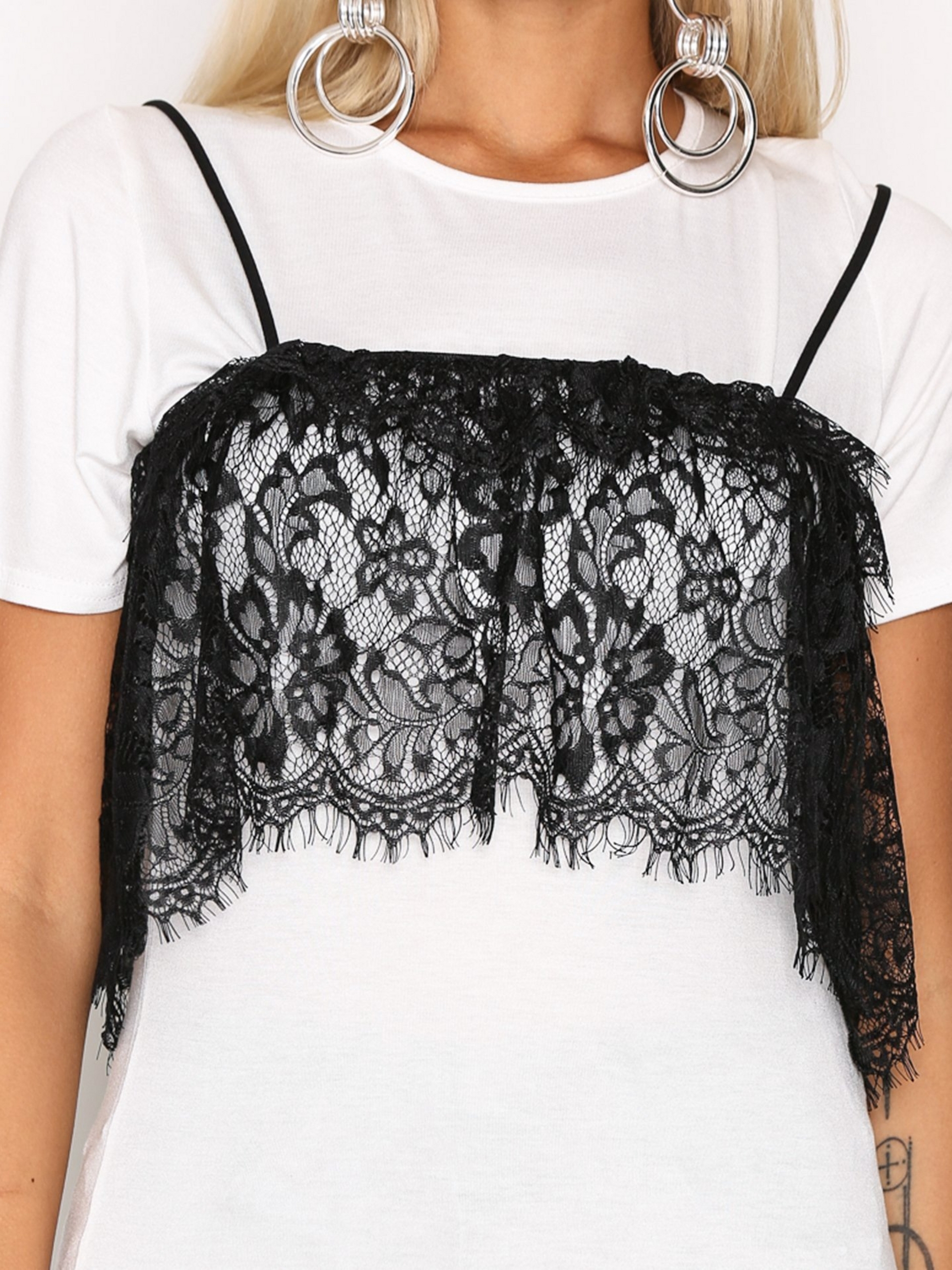 Tricou casual dantela Mimy