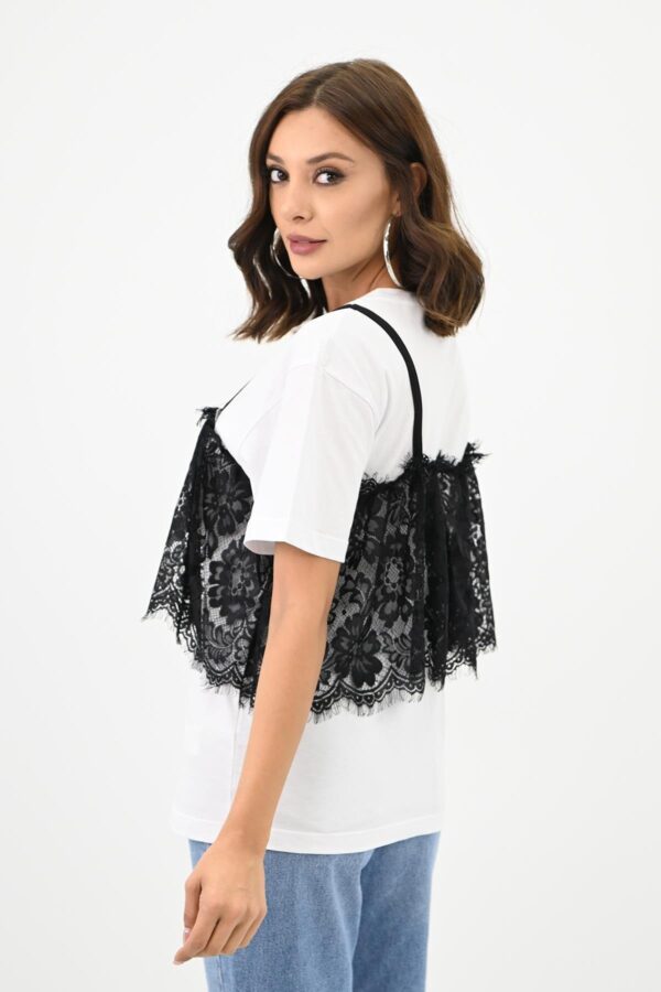 Tricou casual dantela Mimy