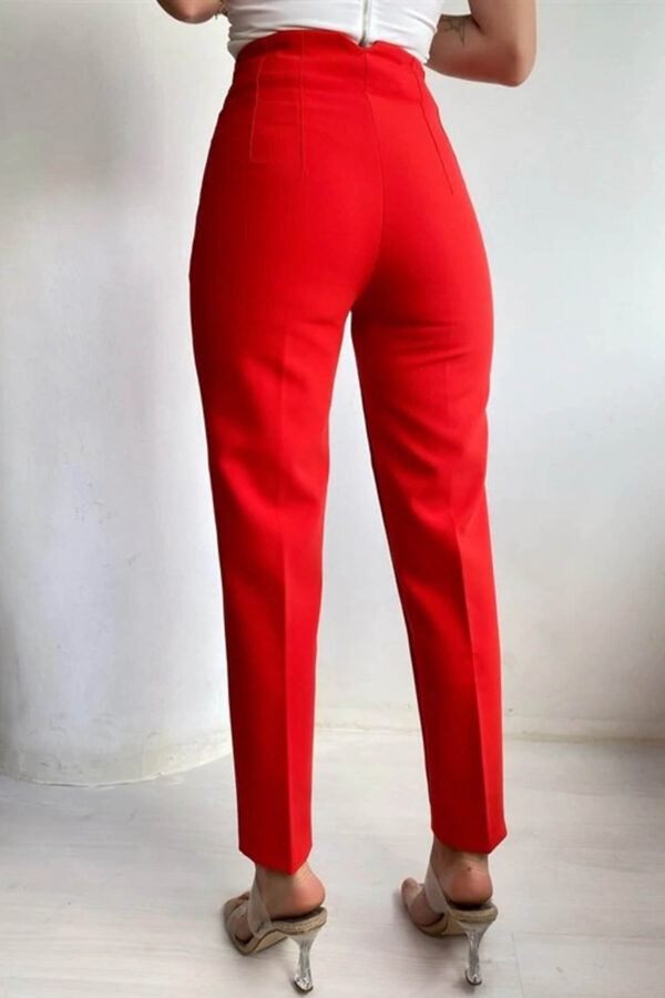 Pantaloni dama office Melinka rosu