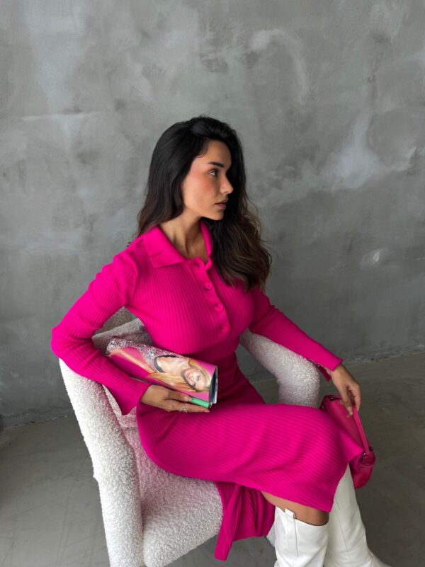 Rochie dama casual Carrie fucsia