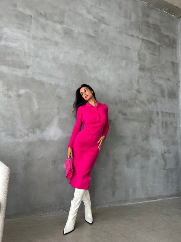 Rochie dama casual Carrie fucsia