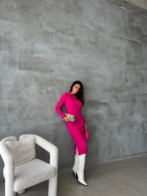 Rochie dama casual Carrie fucsia