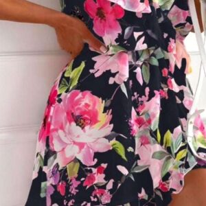 Rochie dama chiffon Floral Wrap