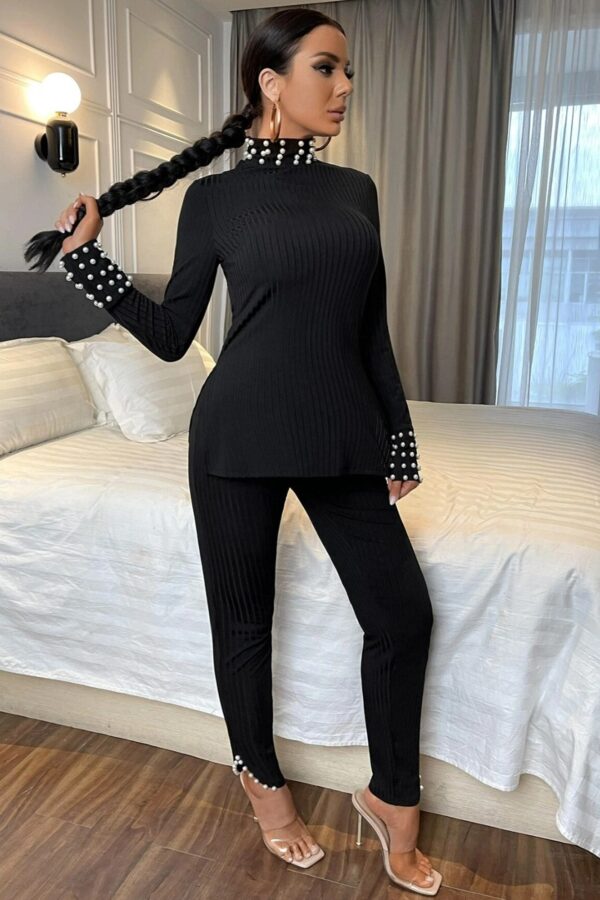Compleu dama elegant cu perle Betty Compleu dama elegant cu perle Betty