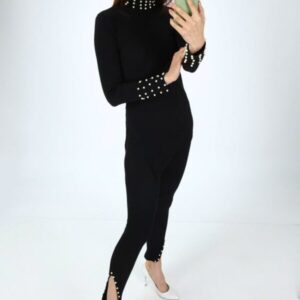 Compleu dama elegant cu perle Betty