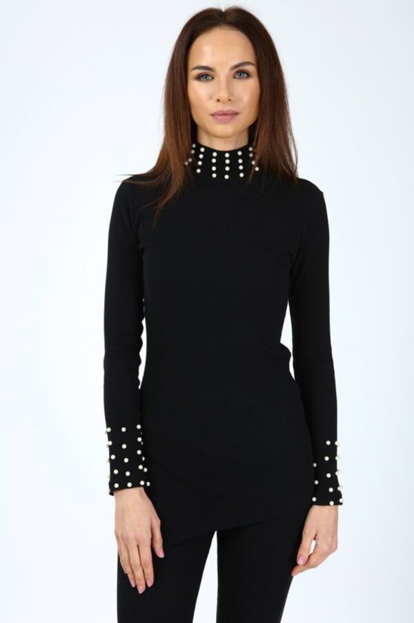 Compleu dama elegant cu perle Betty