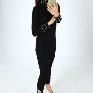 Compleu dama elegant cu perle Betty