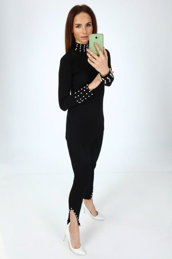 Compleu dama elegant cu perle Betty
