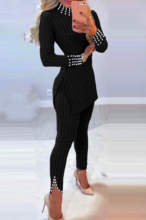 Compleu dama elegant cu perle Betty