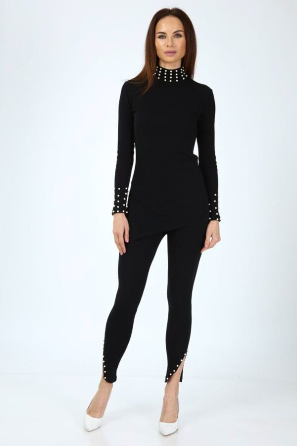 Compleu dama elegant cu perle Betty