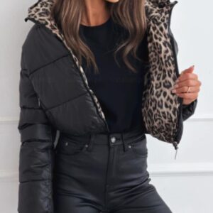 Geaca dama cu doua fete Liria negru