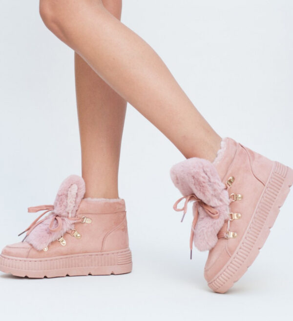 Pantofi sport dama cu urechi Digia roz