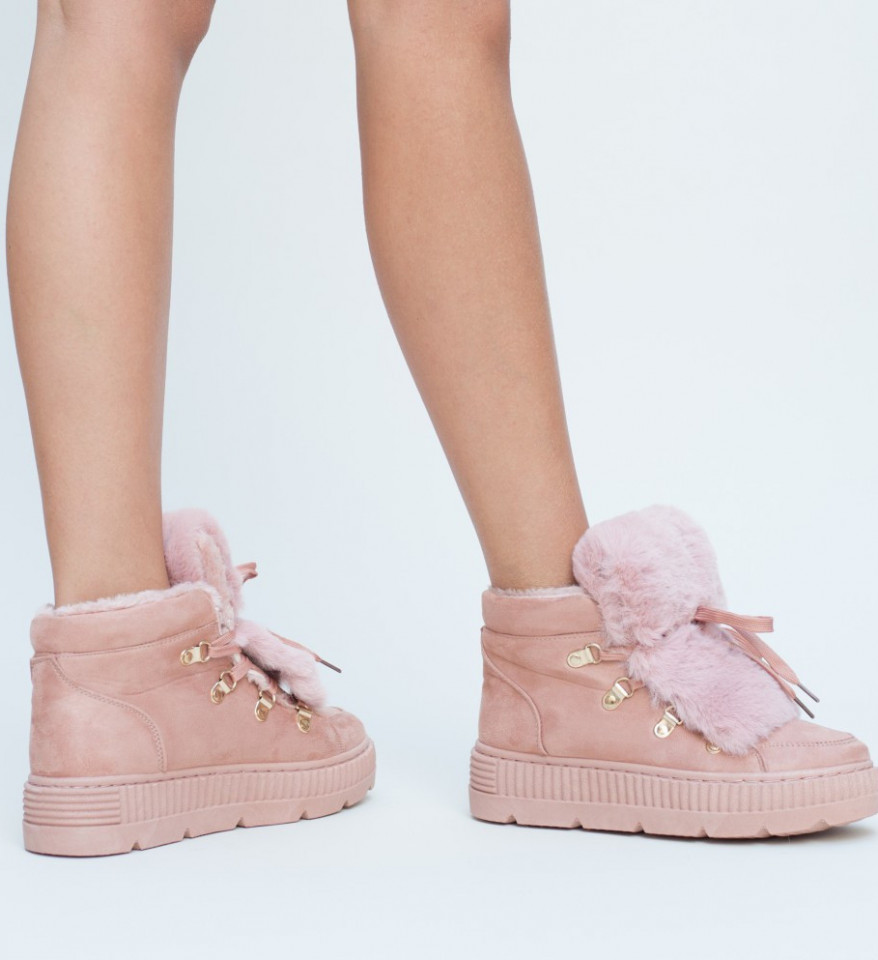 Pantofi sport dama cu urechi Digia roz