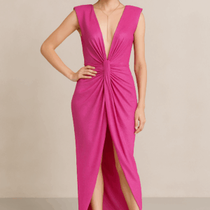 Rochie dama satinata aspect metalic Jessie