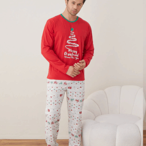 Pijama barbat motive Craciun Merry Christmas