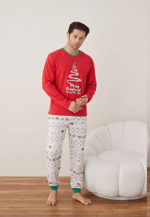 Pijama barbat motive Craciun Merry Christmas Pijama barbat motive Craciun Merry Christmas