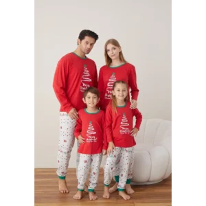 Pijama copii motive Craciun Merry Christmas