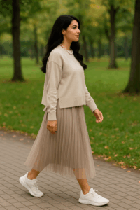 Compleu dama rochie voal Laura