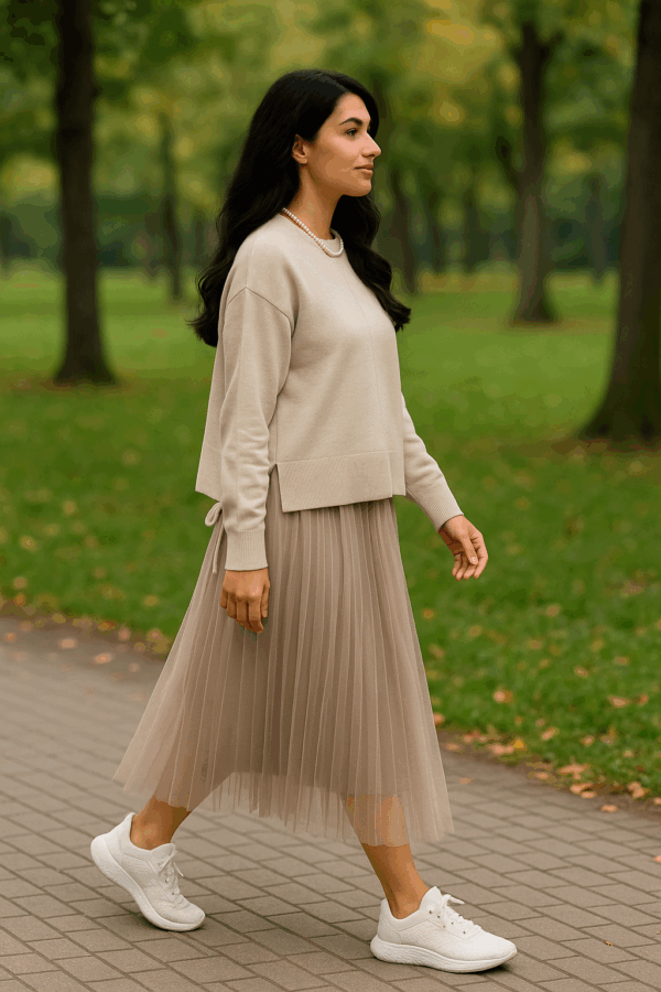 Compleu dama rochie voal Laura
