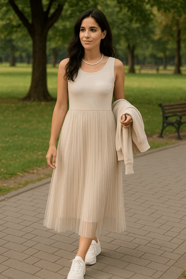 Compleu dama rochie voal Laura