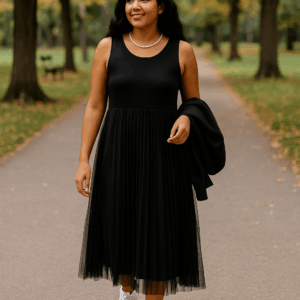Compleu dama rochie voal Laura
