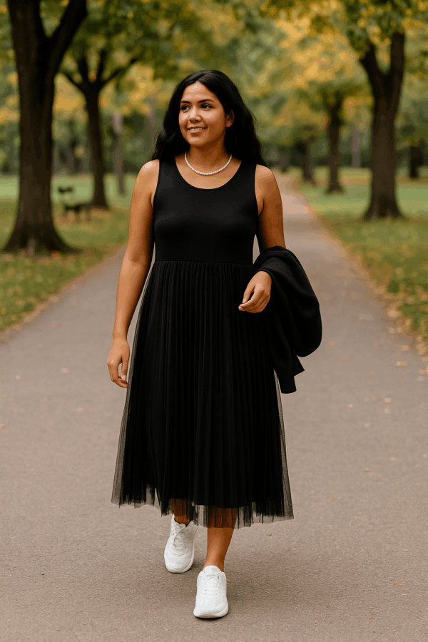 Compleu dama rochie voal Laura