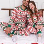 Pijama barbat motive Craciun Green
