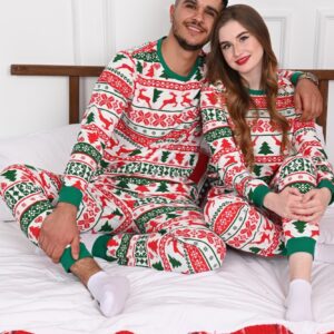 Pijama barbat motive Craciun Green