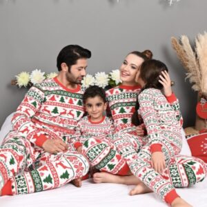 Pijama barbat motive Craciun Green