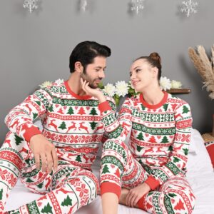 Pijama dama motive Craciun Green