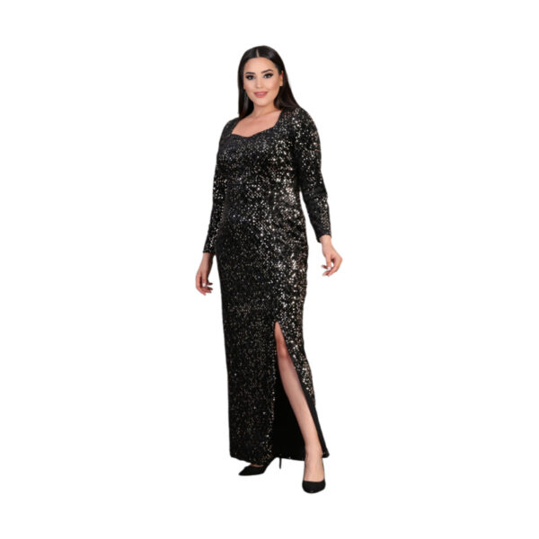 Rochie dama eleganta cu paiete Mery negru