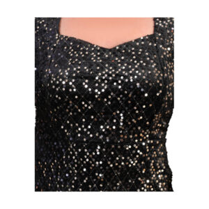 Rochie dama eleganta cu paiete Mery negru