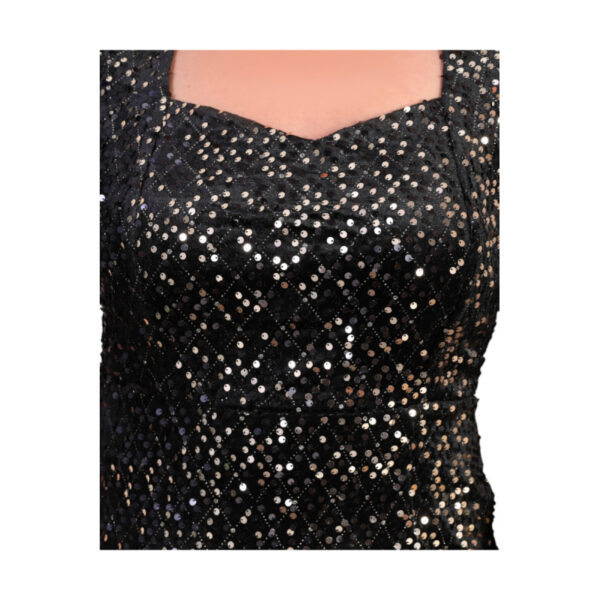 Rochie dama eleganta cu paiete Mery negru
