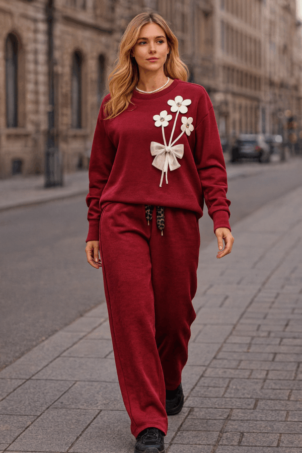 Compleu dama oversize cu fundite Anya