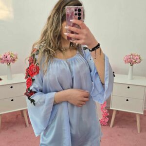 Bluza dama casual cu broderie Anna