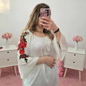 Bluza dama casual cu broderie Anna