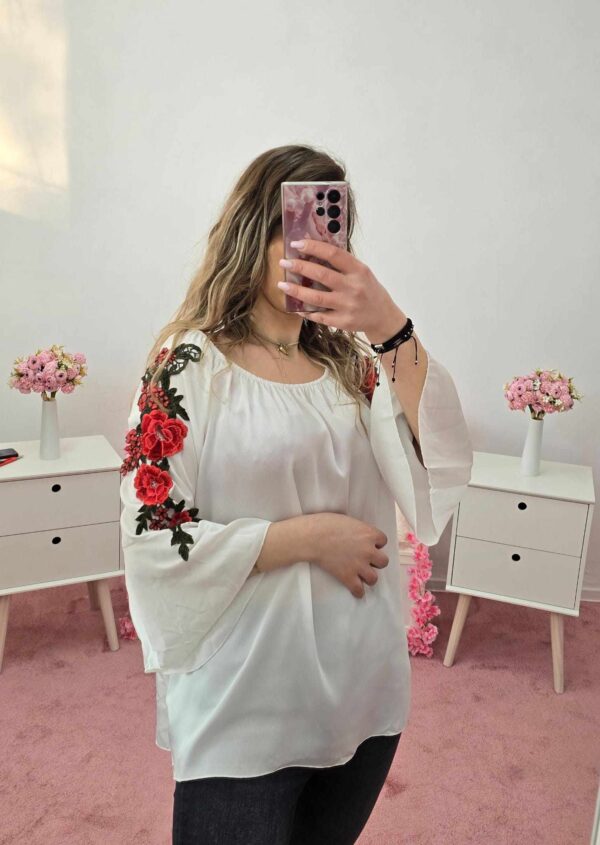 Bluza dama casual cu broderie Anna