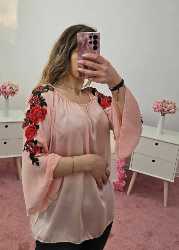 Bluza dama casual cu broderie Anna