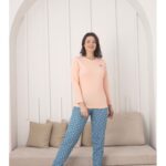 Pijama dama bumbac Lovely piersica