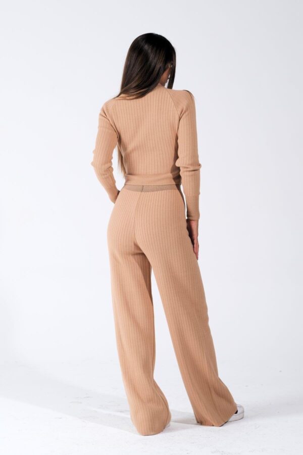 Compleu dama tricot Anisia bej
