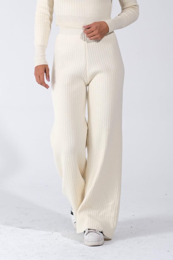 Compleu dama tricot Anisia crem