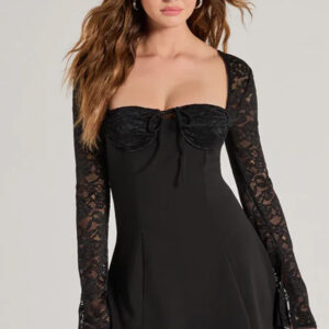 Rochie mini cu dantela Medeea